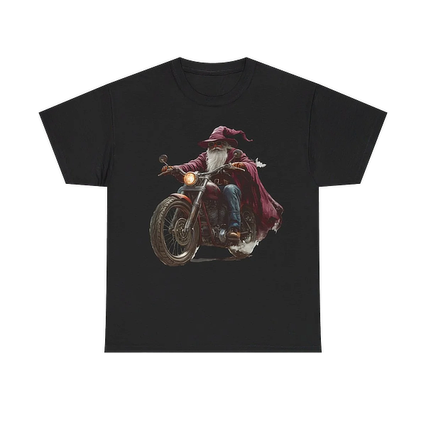 Purple Wizard Biker – Unisex Heavy Cotton Tee